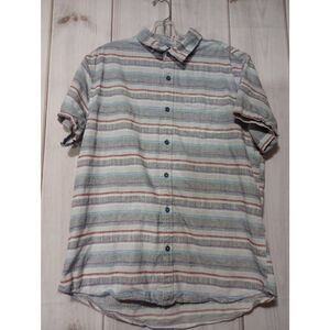 Boston Traders Shirt‎ Men's Large Blue Button Front